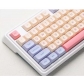 104+28 Cotton Candy PBT Dye-subbed XDA Keycap Set for Mechanical Keyboard English / Thai / Japanese / Russian / Arabic / French / German / Spanish